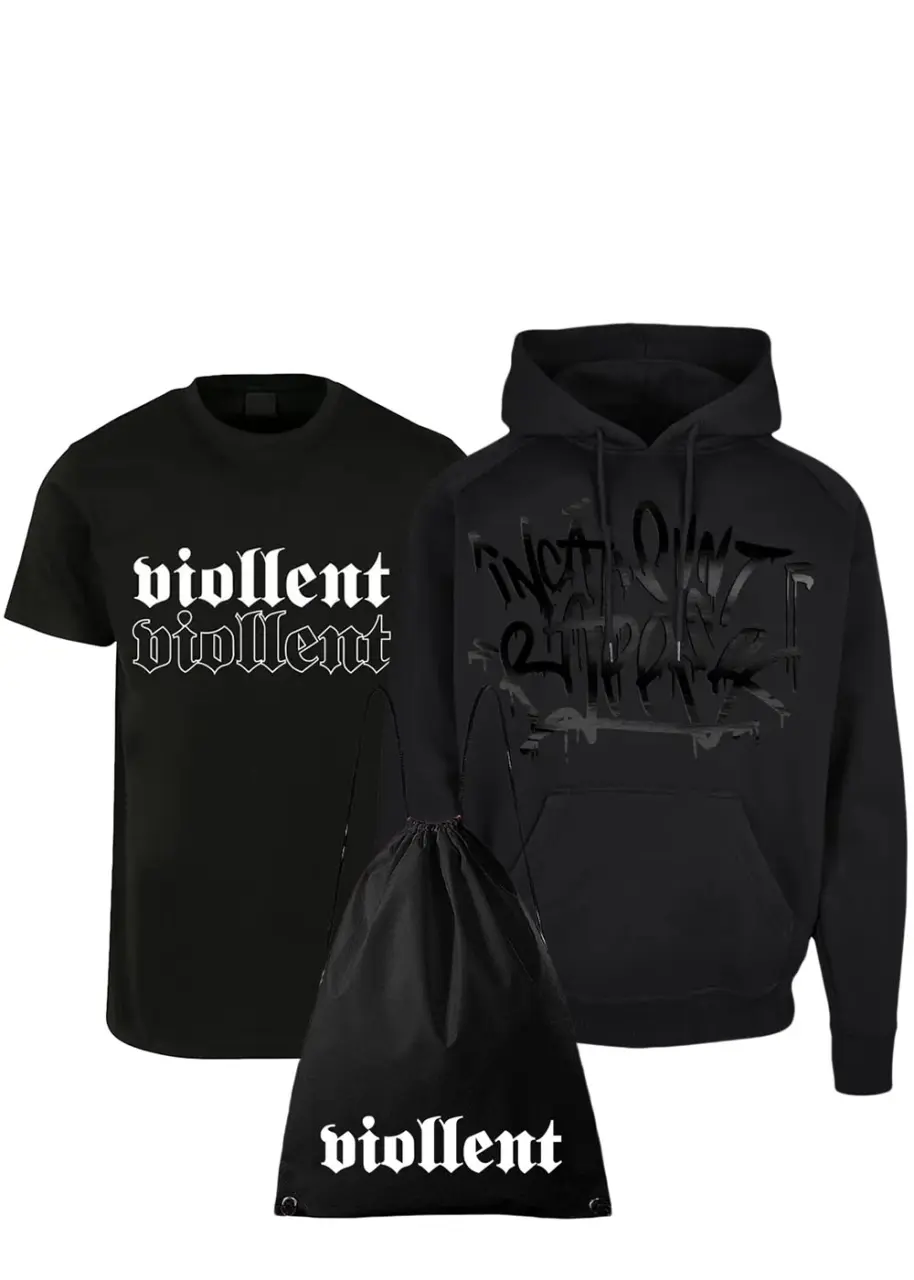 PACK TRICOU PREMIUM VIOLLENT X2 SI HANORAC INCA SUNT RAPPER LUCIOS + RUCSAC