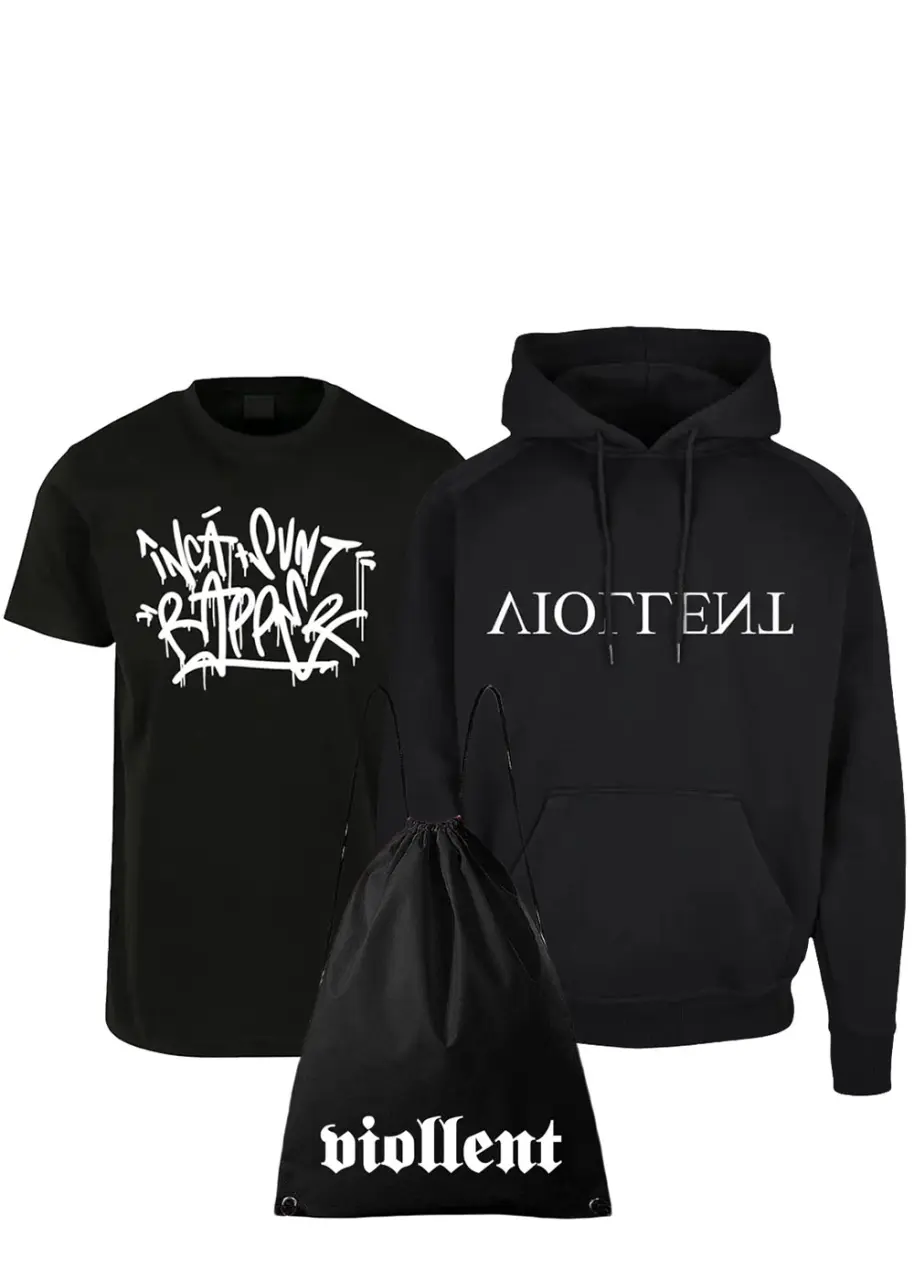 PACK TRICOU PREMIUM INCA SUNT RAPPER SI HANORAC PREMIUM VIOLLENT REVERSE + RUCSAC